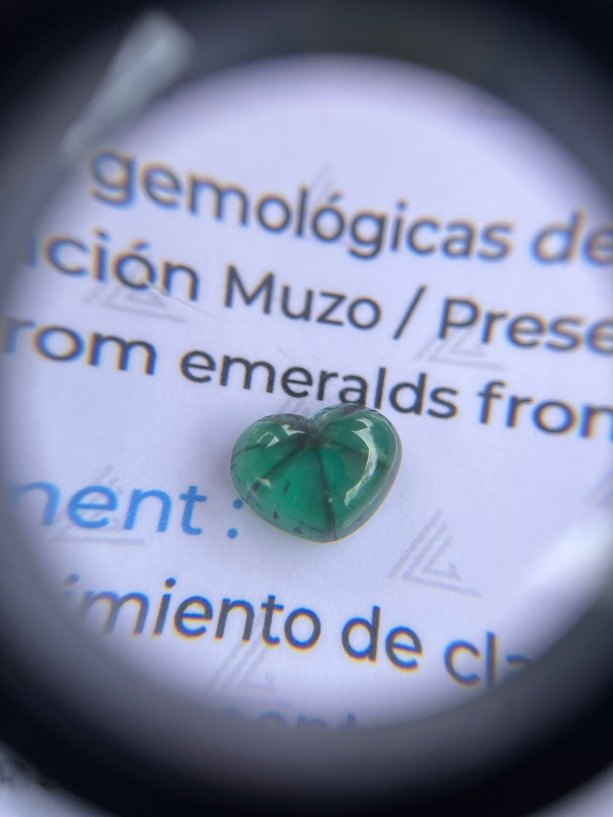 Heart Shape Trapiche Emerald 3.62ct